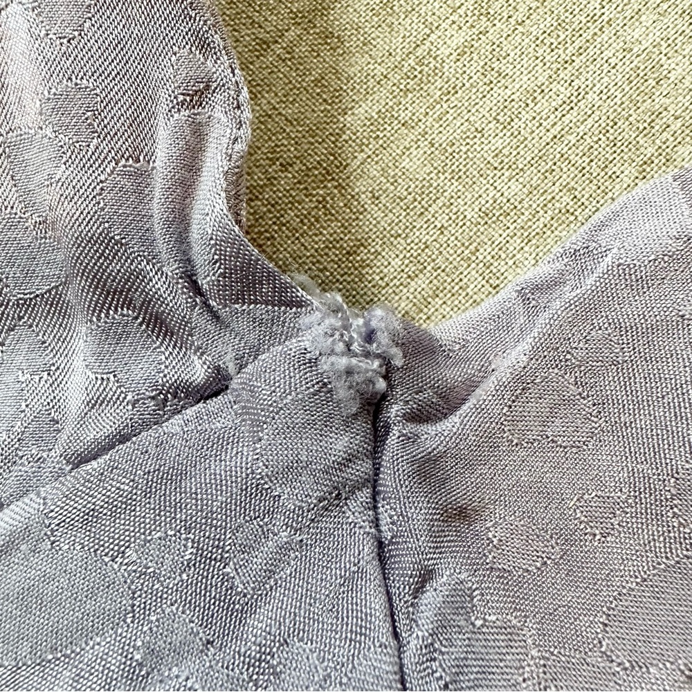 Topshop Bridal Heart Jacquard Halter Satin Maxi Slip Dress Lilac Lavender Size 6 - Picture 4 of 6